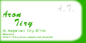 aron tiry business card